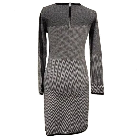 Brand New Women's Belle Vere Black & White Knit Dress - Picture 2 of 11